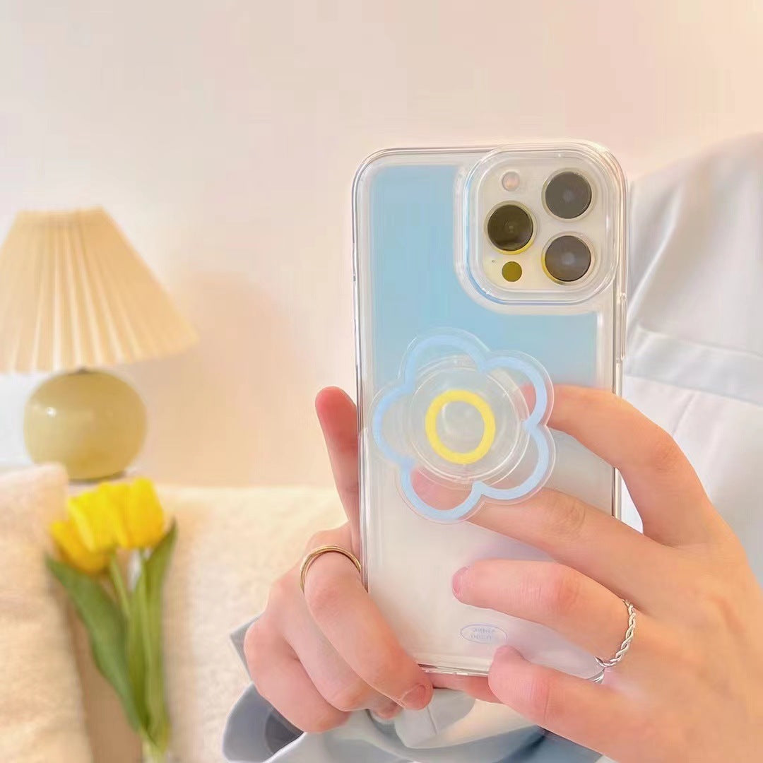 Discover the Perfect Blend of Style and Functionality with Our Gradient Blue Colorful Phone Case Bracket Accessory